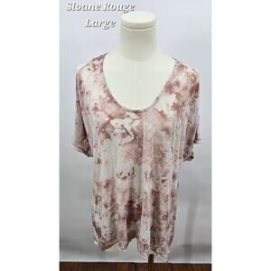 Sloane Rouge
Musky Pink and Soft White Crochet Back Cold Shoulder